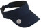 Surprizeshop Womens Golf Adjustable Velcro Visor | Velcro | Built in Magnet | Hand Enammelled 25mm Ball Makrer | Rigid Peak | Multiple Colours | Golf Visor | Tennis Visor (Navy)