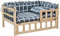 Hundebett Grau Kariertes Hochbett für Hunde mit Matratze ＆ Kissen, Große Orthopädische Relief-Haustiercouch aus Holz mit Zaun, für Zuhause, Outdoor, Hof (Color : Style2, Size : M-74x49x38cm/29x19x15