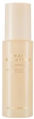 NATURE REPUBLIC SNAIL SOLUTION EMULSION, Feuchtigkeitsspendende Gesichtspflege mit Schneckenschleimextrakt, Anti-Aging, KOREAN SKINCARE