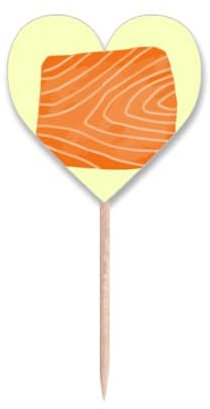 Singmon - Palillo de dientes gourmet con diseño de corazón