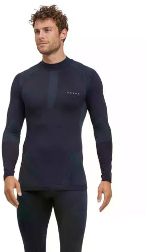 Falke Herren Warm Turtleneck Funktionsshirt Langarm schnelltrocknendes atmungsaktives nachhaltiges Funktionsmaterial für milde bis kalte Temperaturen warme Funktionsunterwäsche 1 Stück