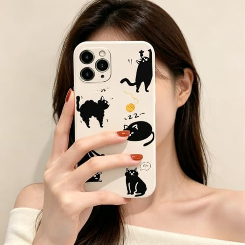 hdqICase Niedliche Hülle Kompatibel mit Samsung Galaxy A13 4G(SM-A137) | Bequemes Weißes Weiches TPU mit Cartoon Tier