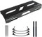 VOHALO Guitar Pedal Board 14.10 x 5.50 x1.20 Aluminum Alloy Effect Pedalboard with Pedals Mountain Tape Cable Tie Patch Cables, Black