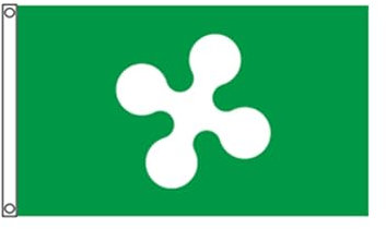 Stormflag Bandiera lombardia 3x5ft/90x150cm granducale 90g di poliestere 2 occhielli,Occhiello in Angolo, in metallo e Doppio ago
