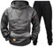 meine bestellungen Jogginganzug Herren Set Winter Warm Trainingsanzug Casual Hausanzug Kapuze mit Tasche Tracksuit Langer Outwear Sport Outfit mantel damen sale