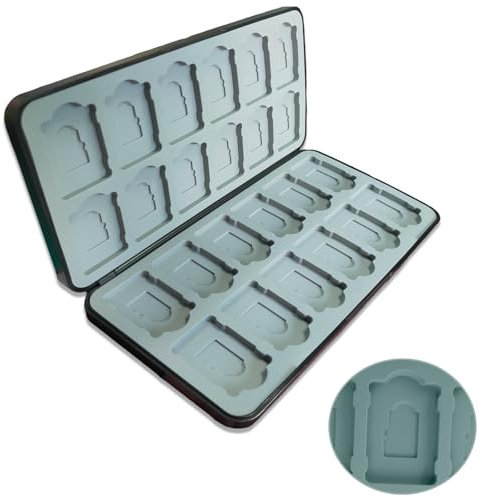 Memory Card Case, 24 Slots Sd Card Holder Memory Card Carry Case, Enthalten Sd and Micro Sd Cards, for Micro Sd Sdxc Sdhc Sd Sdxc, Card Storage Box Organiser (Black)