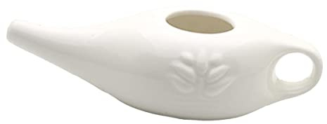 Joskeijky 250 ml Ceramica Neti Vaso di pulizia del naso Vasetto per Beccuccio anti-perdite per risciacquo nasale, lavaggio e ,