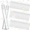 NEMMXUB 60 Flacons a Bulle de Savon Mariage, Bulles de Savon Mariage, Bulle de Savon pour Mariage Bulle Mariage - avec Poignée en Forme de Cœur, pour Un Mariage, Anniversaire, Saint Valentin, Fête