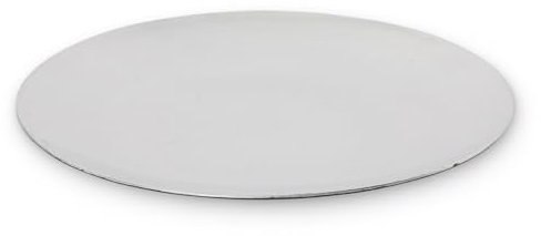 Deko-Teller 33 cm in Silber - Flacher Teller als Tischdeko Kerzenteller