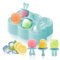 Moule à Glace Bébé, Shyllin 6 Moule à Glace en Silicone avec Bâtonnets, Moule Glace Esquimaux, Moules à Popsicle Réutilisable, Glace a l'eau, pour DIY Sucettes Crèmes Glacées Sorbet