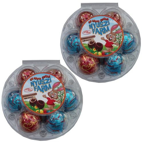 Bunny Farm no added sugar Ostern Schokoladeneier 2x180 g 6×30 g (Glutenfrei, Ohne Zuckerzusatz)