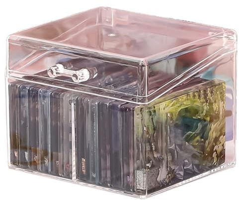 PAGJHRFJG 3PCS Photo Card Box Transparent Idol Photo Card Box 3 Inch Plastic Storage Box School Stationery