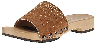 Softclox S3418 Bea Crystal Kaschmir - Damen Pantolette - 18-Whiskey
