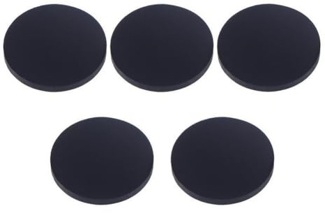 WheatThrive Infrared Filter, IR Pass Filter, Optical Lens, Blocks Visible Light, 11mm Diameter, 1mm Thick, PMMA Material, 5 Pack for Sensors
