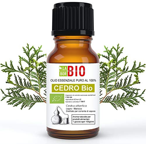 ZedernholzÖl Bio Ätherisches Öl 100% Reines 10 ml - Aromatherapie Kosmetik Therapeutische - Laborbio