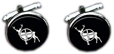Bloody devil Hochzeits-Manschettenknöpfe, Hirschjagd-Manschettenknöpfe, Hirschjäger-Stop-Jagd, Elch-Manschettenknöpfe, Hochzeits-Manschettenknöpfe, Geschenk für Männer, Krawattenklammern, Geschenk der