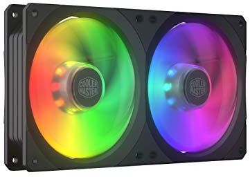 Cooler Master MasterFan SF240R ARGB Ventole per Case e Raffreddamento: Struttura Quadrata e Facile da Installare, Lame Ibride, Imbottitura Anti-Vibro e Illuminazione ARGB Personalizzabile-Telaio 240mm