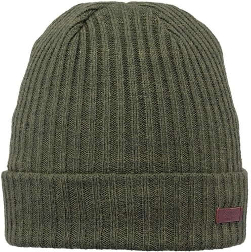 Barts Herren Wilbert Turnup Wintermütze, Army, Uni