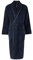 THE SAVILE ROW COMPANY LONDON Vestaglia da uomo in pile leggero super morbido e caldo, Blu navy con piping, L