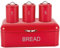 Stainless Steel 4pc Bread Bin Set Kitchen Tea Sugar Coffee Jar Bin Canister (RED)