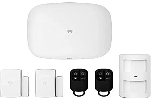 Chuango Smart Wifi/4G Allarme LTE-400 - Rilevatore di movimento, apertura della porta e finestra, allarme casa senza fili con sirena - Sistema di sicurezza domestica - Hub, sensori e telecomando