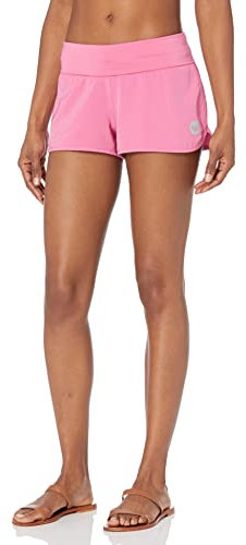 Roxy Damen Board Tummy Control, 4-Way Stretch, Quick-Dry 2 Inseam Swim, UPF 50+ Beach Shorts Boardshorts, Badeshorts, Rosa Guave, XL
