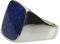 Bildschöner Siegelring aus Silber 925 mit Lapislazuli, Größe:75 (24 mm)