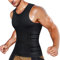 Junlan Canottiera Dimagrante Uomo Neoprene Fascia Addominale Gilet Sauna per Sudore Allenamento Body Shaper Hot Thermo Dimagrire Fitness Sudorazione (Regular, Medium, Nero)