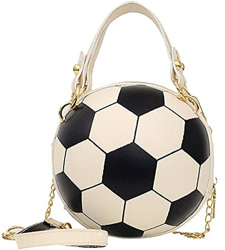 Hrippy Crossbody Bag Basketball -Form Messenger Bag Kette Handtasche Neuheit Runde Geldbeutel Circle Umhängetasche Für Frauen