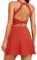 Damen Tennis-Golf-Kleid mit integrierten Shorts und BH-Workout-Sportbekleidung für Sport, Rosenrot, XX-Large