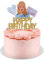 Star Taylor Girl Cake Topper, Music Taylor Birthday Party Cake Decorations Supplies,Golden