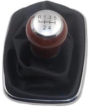 Auto-Schaltknauf Für VW Für Golf 4 IV Für MK4 Für GTI Für R32 12MM Holz Schaltknauf Hebel Shifter Staub Jacke Schaltknauf Cover (Size : 2)