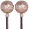 Gartenstecker Set aus Glas in rosa für Gartendeko, Balkon, Terrasse Deko - Vintage Blumenbeet Dekoration Pflanzstecker Dekoartikel Frühlingsdeko - Wetterfester Dekostecker Landhaus Ø 14 x 138 cm