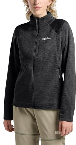 Jack Wolfskin Damen Taiga Fz W Fleece-Jacke, Schwarz, XL EU