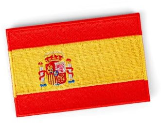 Pakana® Parche Bandera de España - Parche Oficial - Parche Militar (Pack de 1)