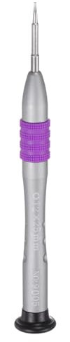sourcing map Precision Torx Screwdriver T2 Magnetic Star 6 Point Head Mini Pen Style Screw Driver with Non-Slip Handle for Eyeglasses Watch Laptop Electronic, Purple