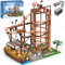 Mould King 11013 Kit de Montagnes Russes en Boucle, kit de Parc à thème forain avec Montagnes Russes et Bateau Pirate, kit de modèle pour Adultes (2174 pièces)