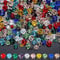 Nadiaen Glass Crystal Beads 360 PCS 4/6/8mm for Jewelry Making - Colorful Craft Beads for DIY Bracelets, Necklaces, Earrings