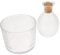 Ciieeo Juego De Vino Japonés Martillado Jarra De Vino Botella De Sake De Vidrio Transparente