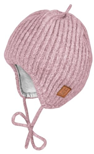 maximo Baby-Mütze ausgenäht, Rippe Jerseyfutter
