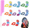 8pcs Haarkreide FüR MäDchen Haarkreide Hair Chalk Salon Haarkreide FüR Kinder Hair Chalk Haare FäRben Kinder Haarfarbe Kinder Auswaschbar Haarkreide Kinder Haarkreide Stifte Haar Kreide Mit HaarbüRste