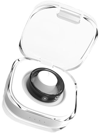 Fazvncv Intelligente Ringe Gesundheits-Tracking-Ringe für Damen und Herren, Fitness und Schlaf mit LED-Anzeige, breite Kompatibilität