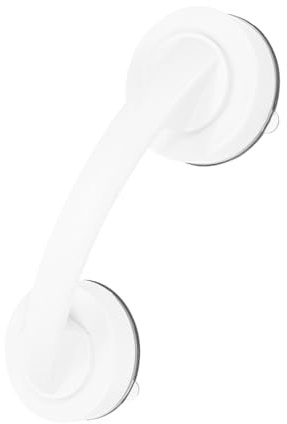 Outanaya Poignée Ventouse Pour Porte Vitrée Haute Capacité Support Adhésif Sans Perçage Poignée De Sécurité Blanche Pour Salle De Bain Et Douche