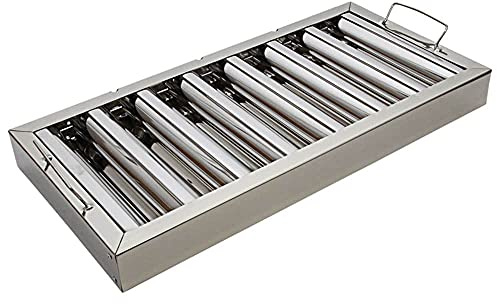 Canopy Grease Baffle Filter Stainless Steel Kitchen Extraction Hood 495x245mm