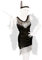 com-four® Retro-Kostüme 20er Jahre Damen-Verkleidung und verschiedene Erweiterungen - Charleston Look - Vintage Flapper-Fransen Pailletten-Kleid, Federboa, Perlen-Kette, Perücken (01 Stück - Set01 M)