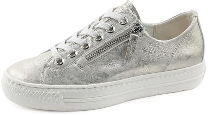 Paul Green Damen SUPER Soft Pauls, Frauen Low-Top Sneaker,Strassenschuhe,Sportschuhe,Freizeitschuhe,Turnschuhe,Laufschuhe,Silber (Antic Mineral),37.5 EU / 4.5 UK