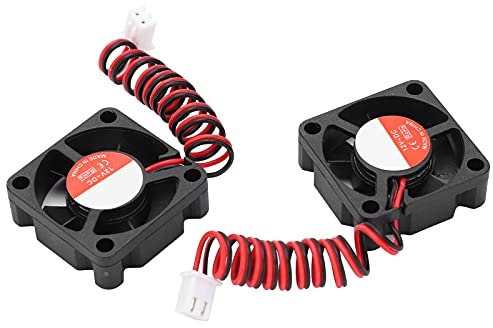 Ventilateur d'imprimante, ventilateur d'imprimante 3D, silencieux, 2 pièces, 30 x 30 x 10 mm, DC12 V, pour Ender 3 remplacements pour l'industrie