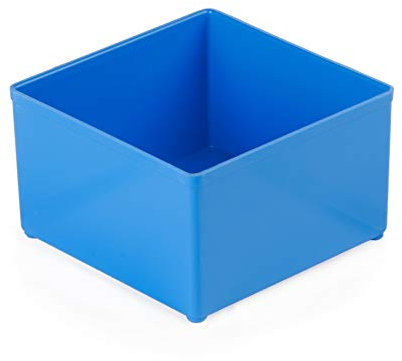 10 Stück Einsatzboxen 63 mm C3 blau 104 x 104 x 63mm | geeignet als Bosch L-BOXX Einlage | Einsatzboxen für Sortimentskästen wie Bosch Sortimo Insetboxen für L-BOXX, W-BOXX, T-BOXX, ProClick Tray
