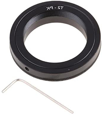 Yushu Mount Adapter Ring kompatibel für Pentax, Kamera für T T2 Objektiv auf PK T2-PK K K-x K-7K-m K2000 K20D K200D 645D 645Z K100D K10D K20D, T-Mount T2-PK