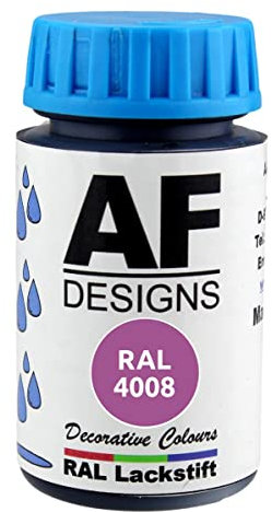 Alex Flittner Designs Lackstift RAL 4008 SIGNALVIOLETT glänzend 50ml Holz Metall Möbel Bad Retuschierlack Reparaturlack